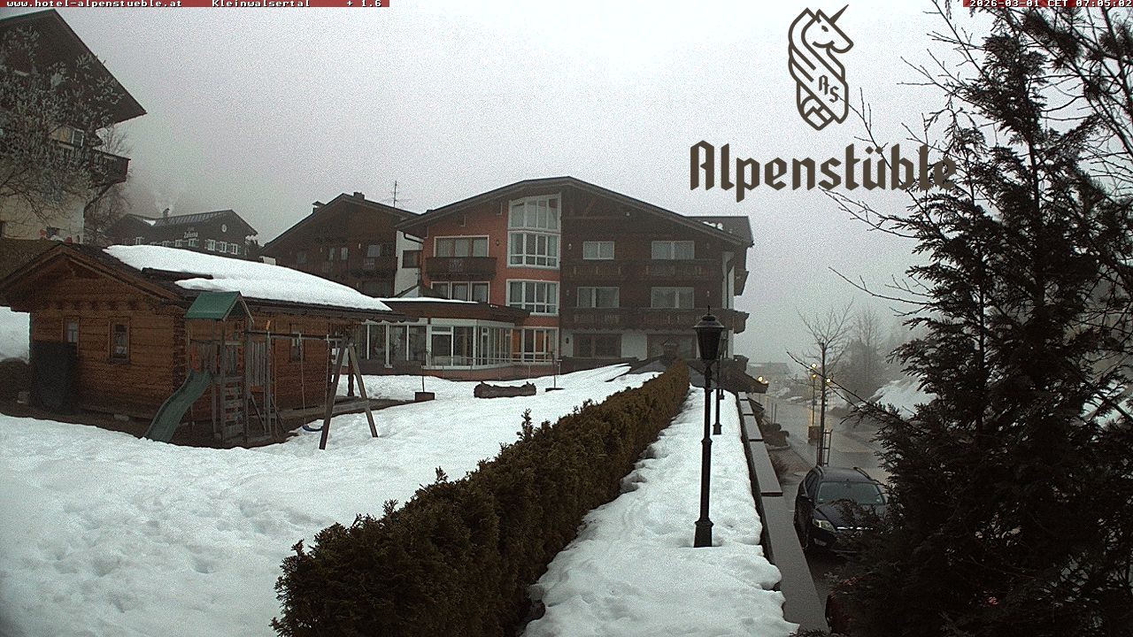 Archived image Webcam Hotel "Alpenstueble"