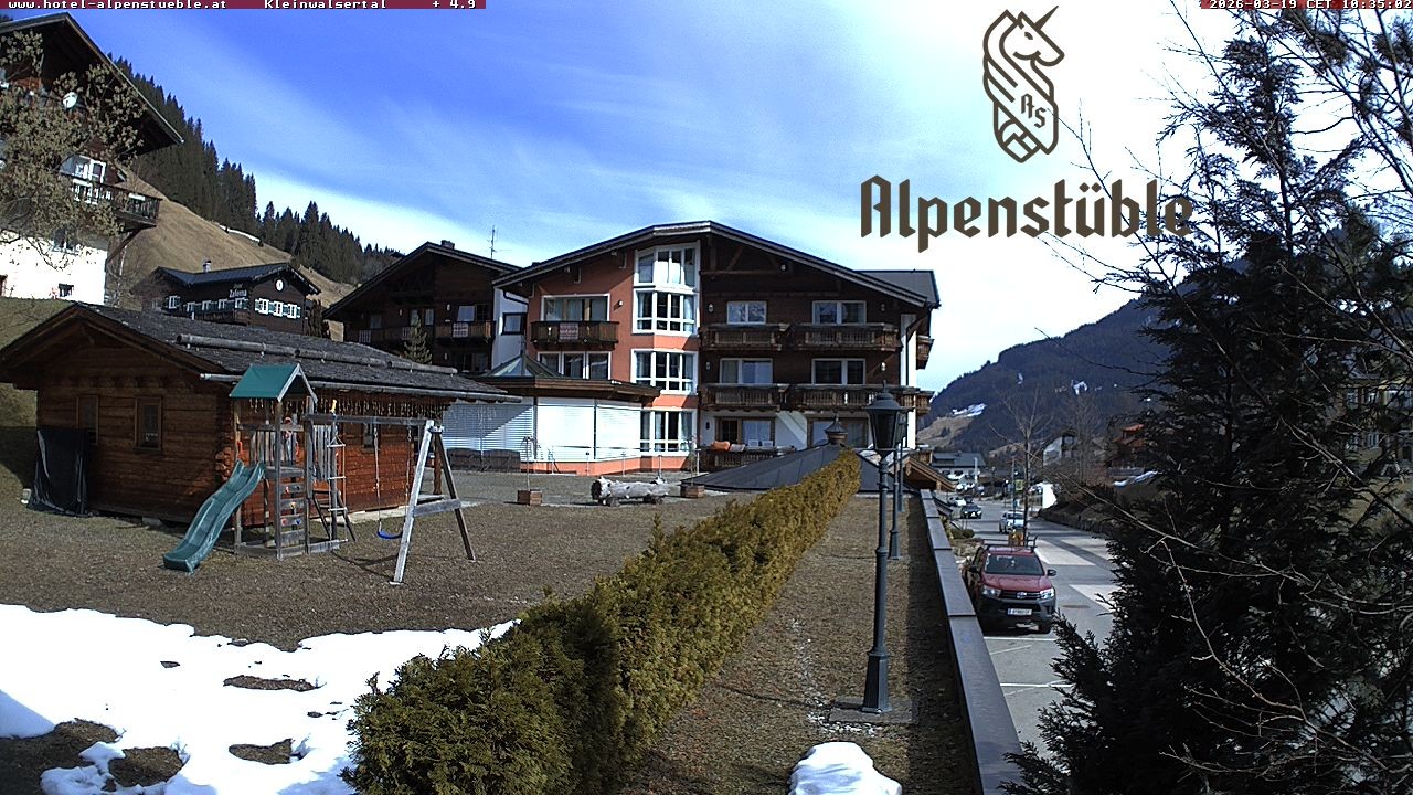 Archived image Webcam Hotel "Alpenstueble"
