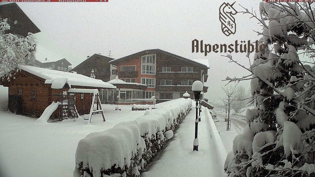 Archived image Webcam Hotel "Alpenstueble"
