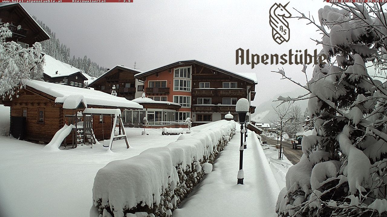 Archived image Webcam Hotel "Alpenstueble"