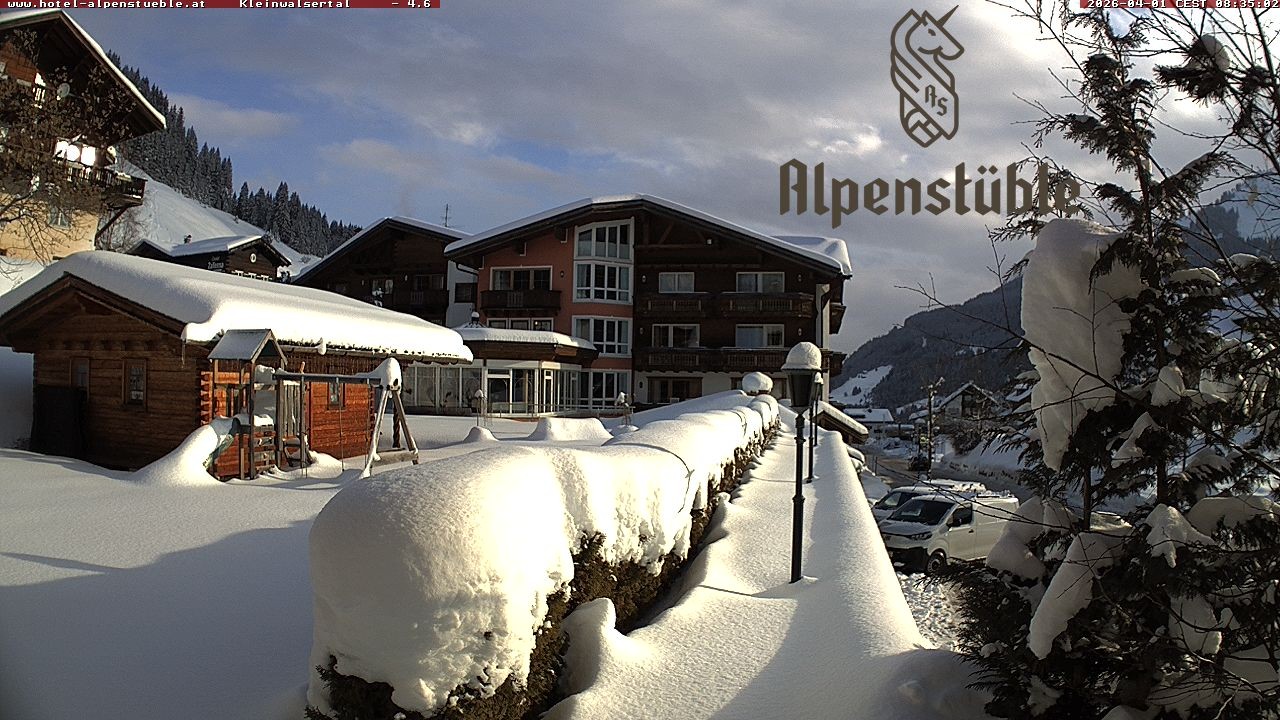 Archived image Webcam Hotel "Alpenstueble"