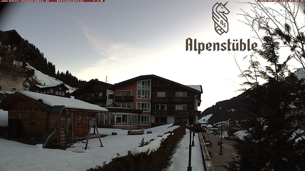 Archived image Webcam Hotel "Alpenstueble"