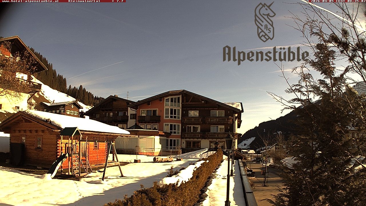 Archived image Webcam Hotel "Alpenstueble"