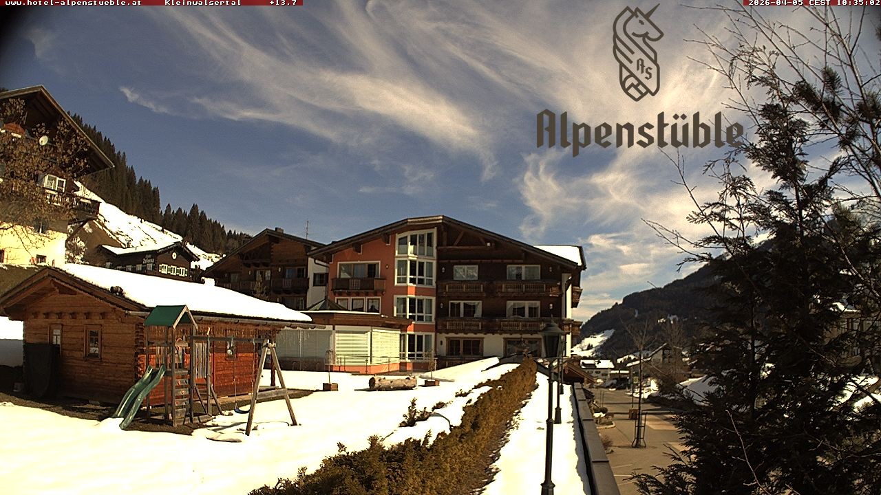 Archived image Webcam Hotel "Alpenstueble"