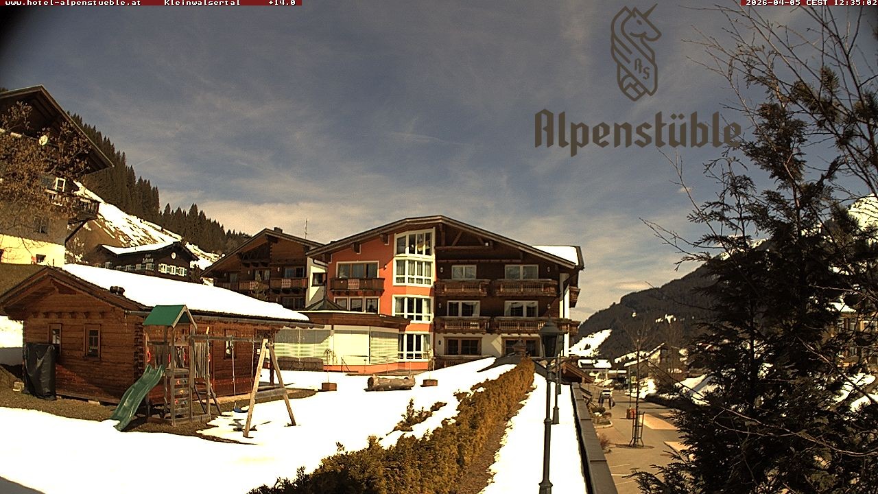 Archived image Webcam Hotel "Alpenstueble"