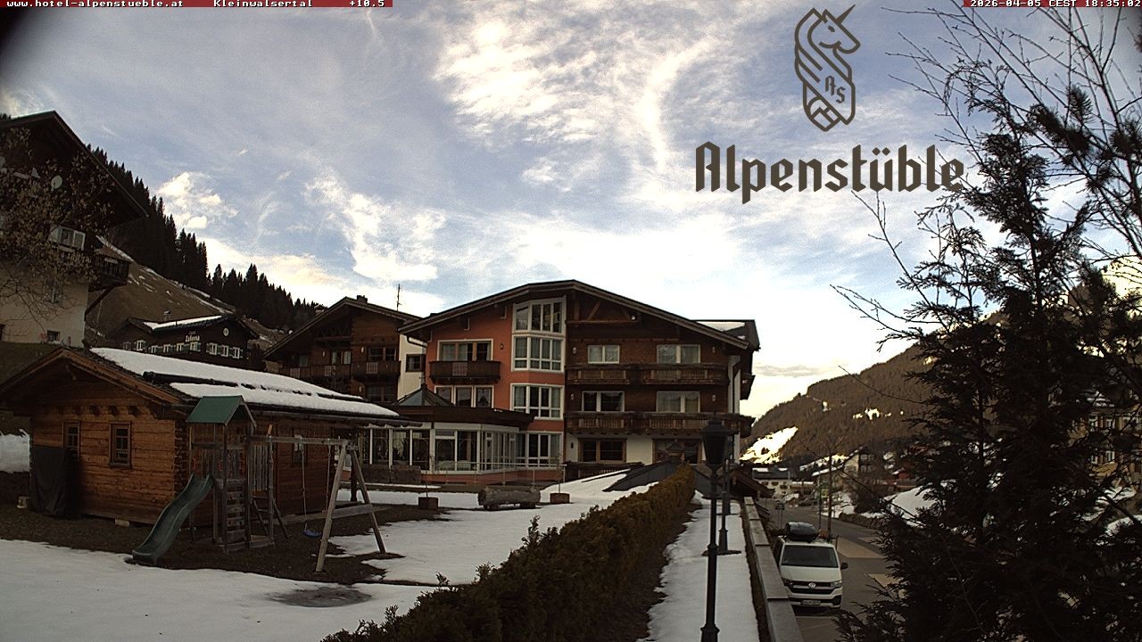 Archived image Webcam Hotel "Alpenstueble"
