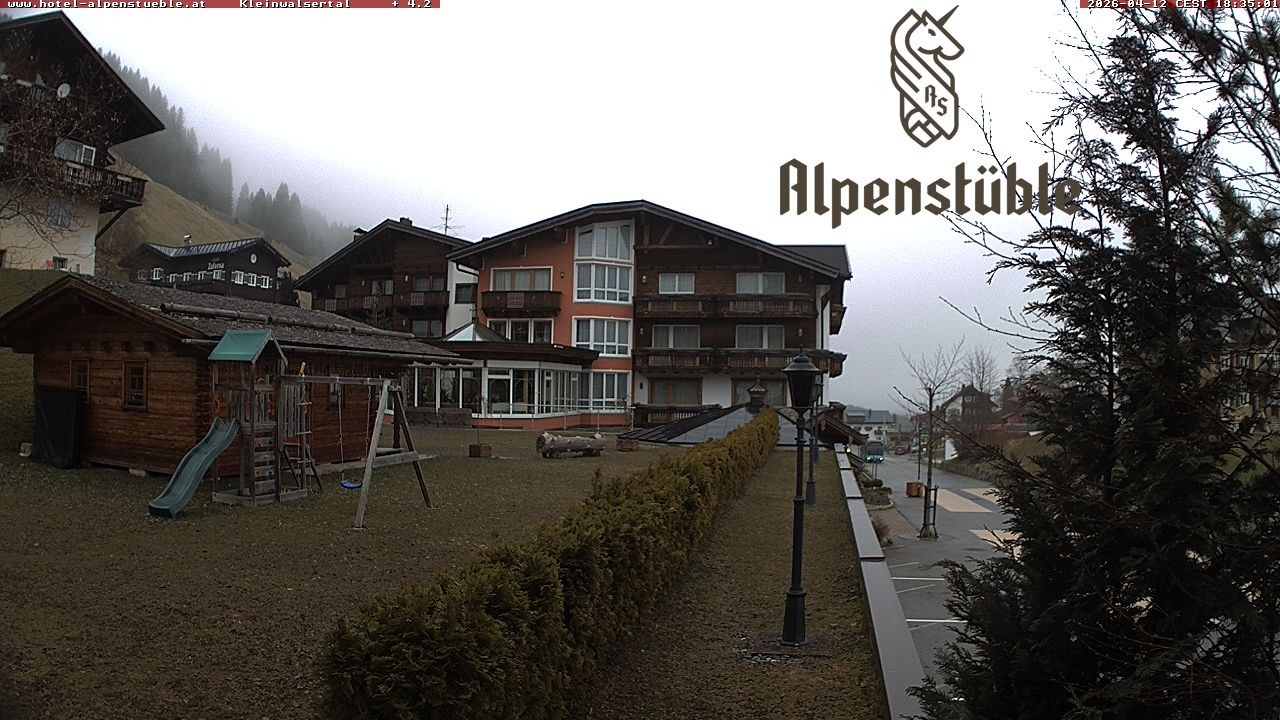 Archived image Webcam Hotel "Alpenstueble"