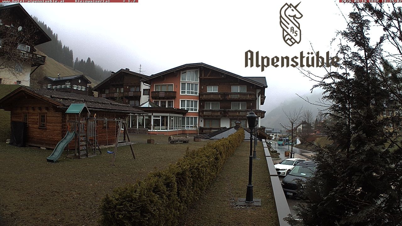 Archived image Webcam Hotel "Alpenstueble"