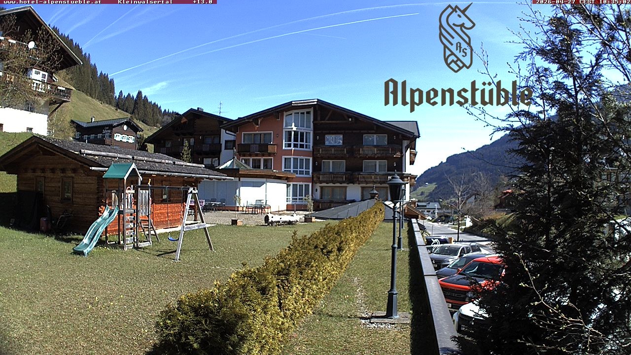 Archived image Webcam Hotel "Alpenstueble"