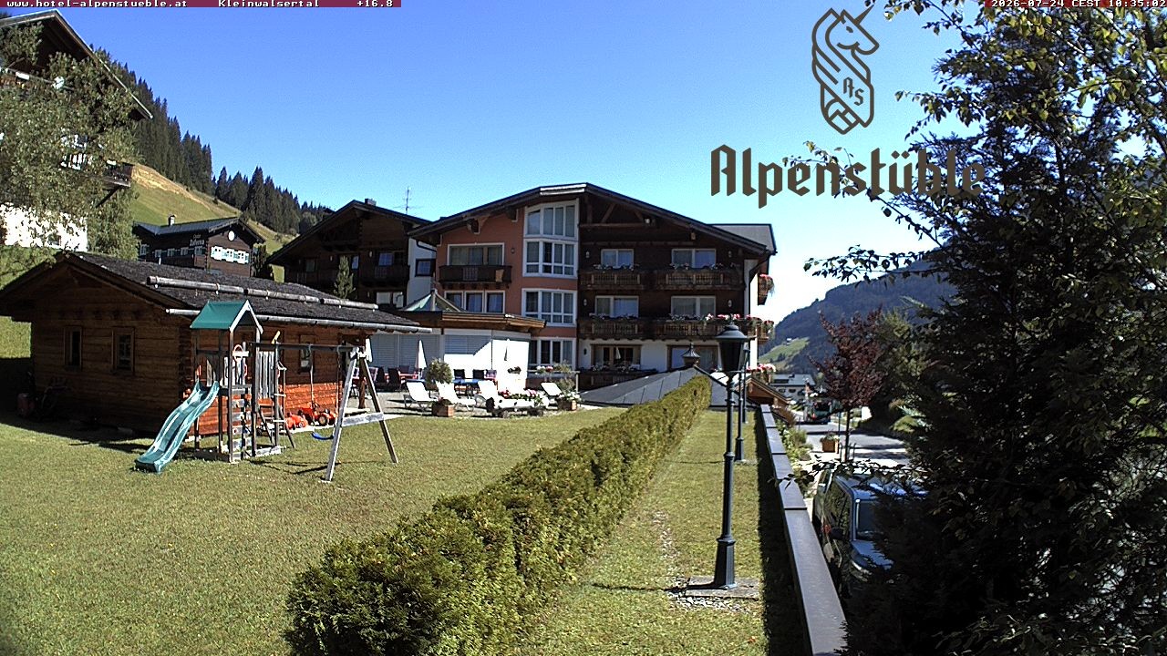 Archived image Webcam Hotel "Alpenstueble"