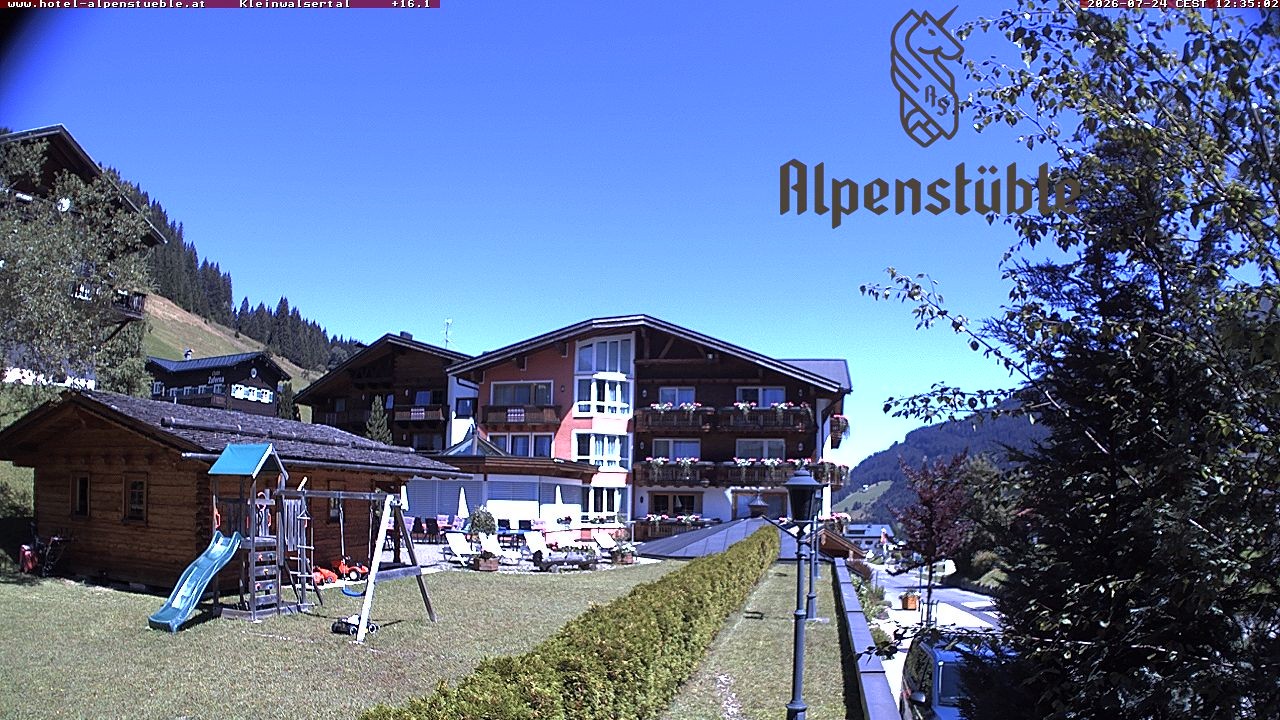 Archived image Webcam Hotel "Alpenstueble"