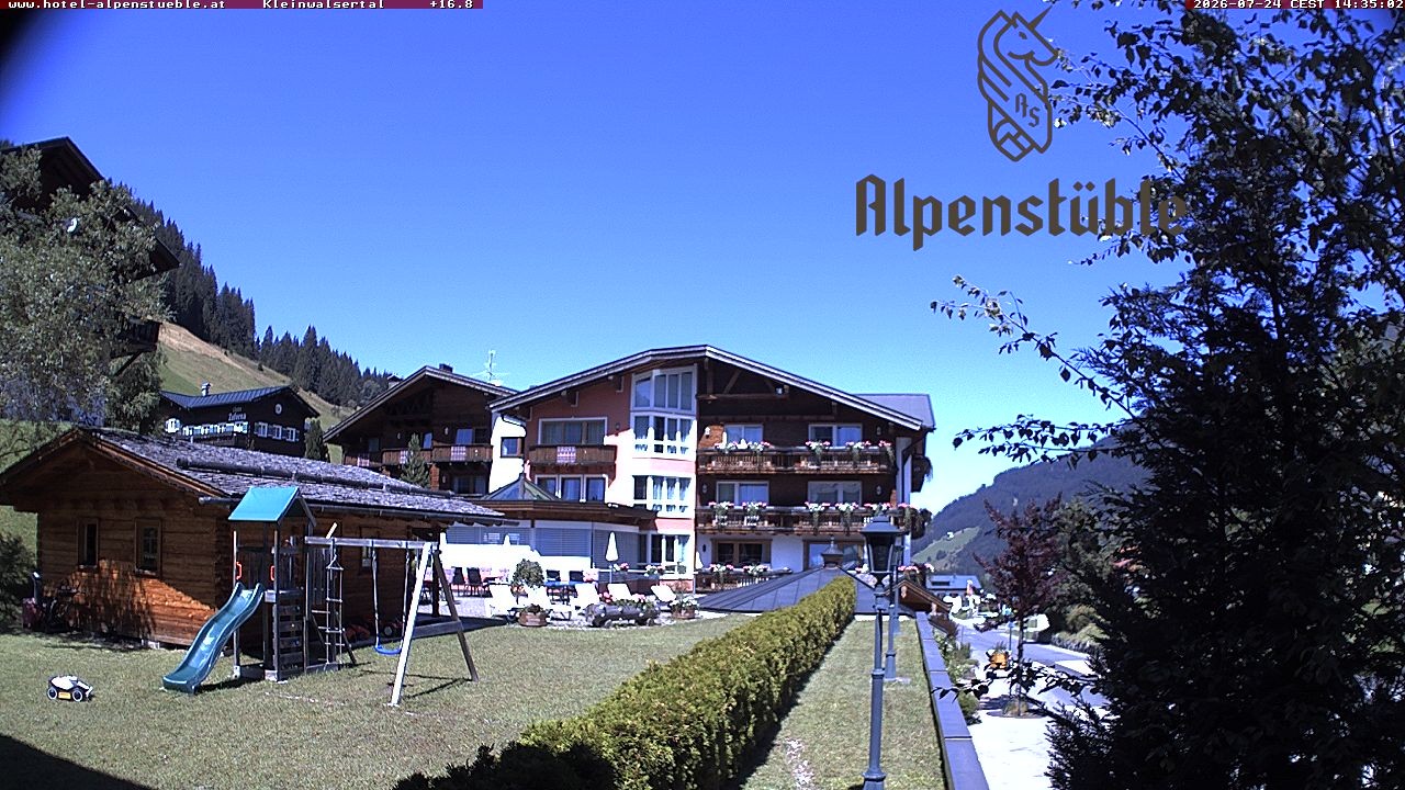 Archived image Webcam Hotel "Alpenstueble"