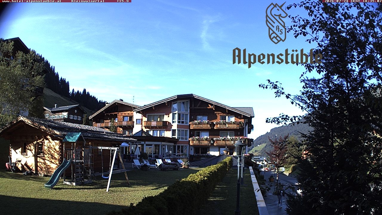Archived image Webcam Hotel "Alpenstueble"