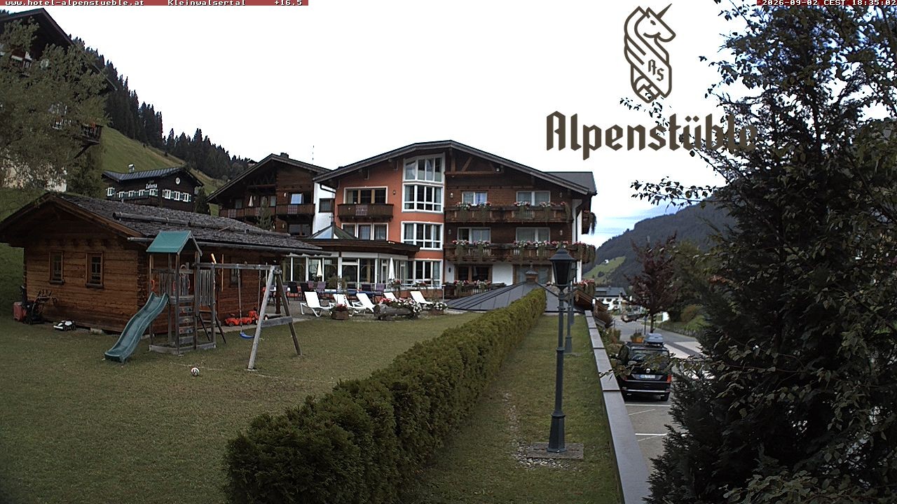 Archived image Webcam Hotel "Alpenstueble"
