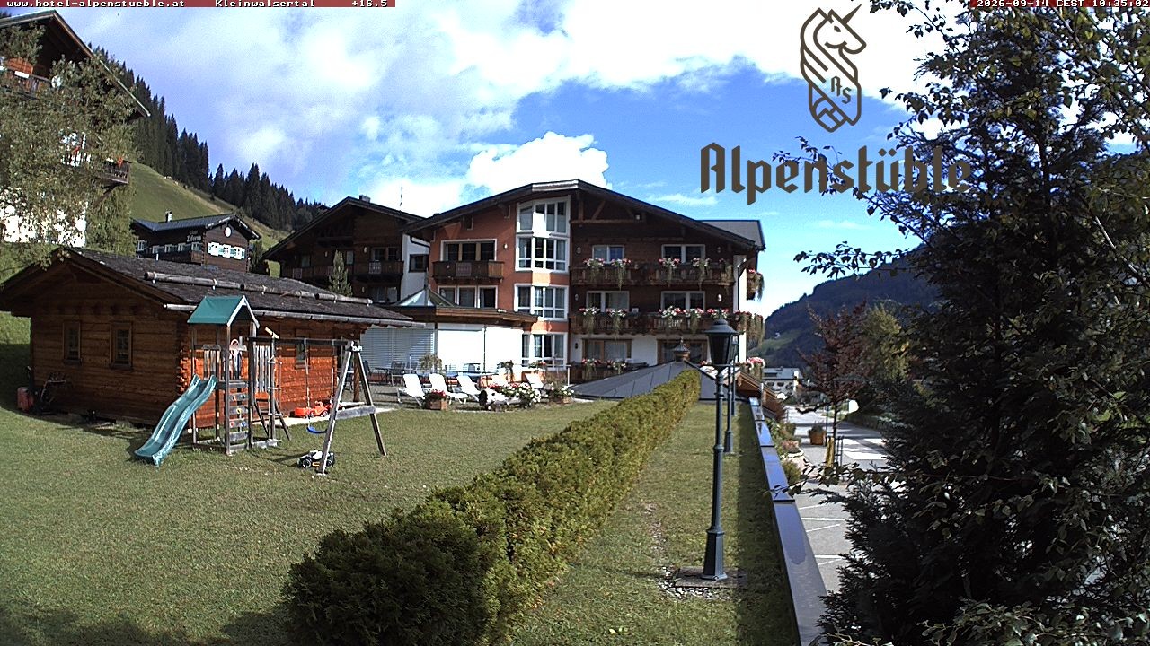 Archived image Webcam Hotel "Alpenstueble"