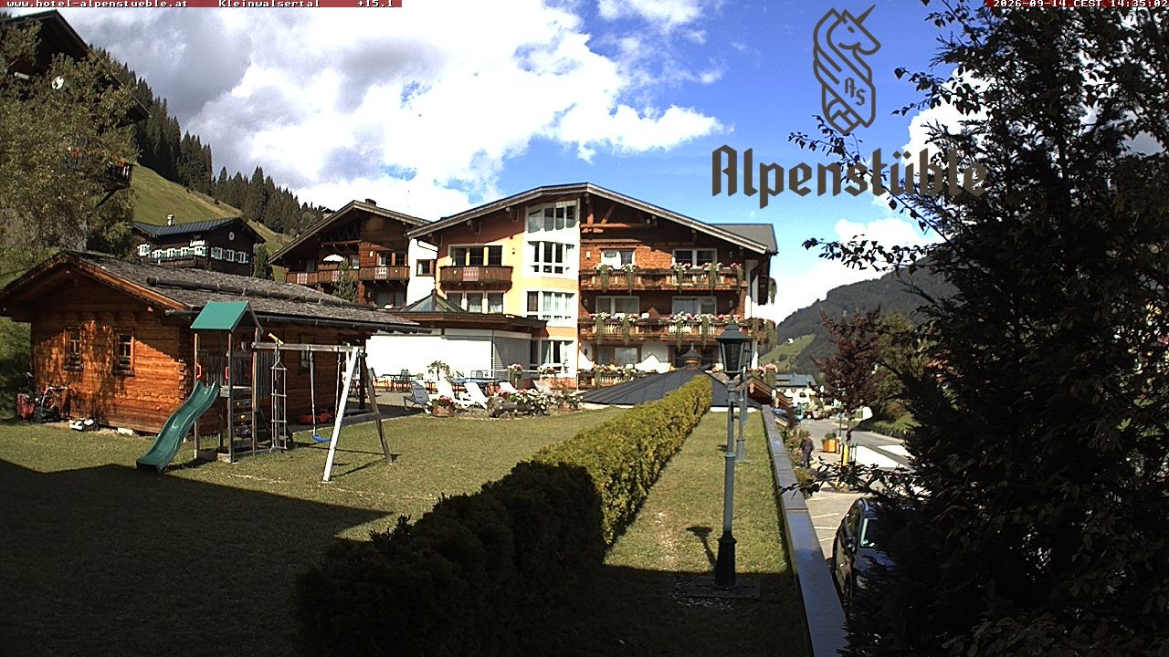 Archived image Webcam Hotel "Alpenstueble"