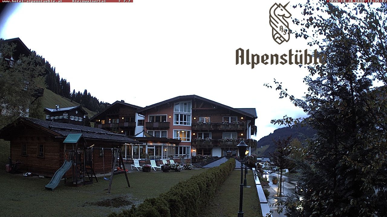 Archived image Webcam Hotel "Alpenstueble"
