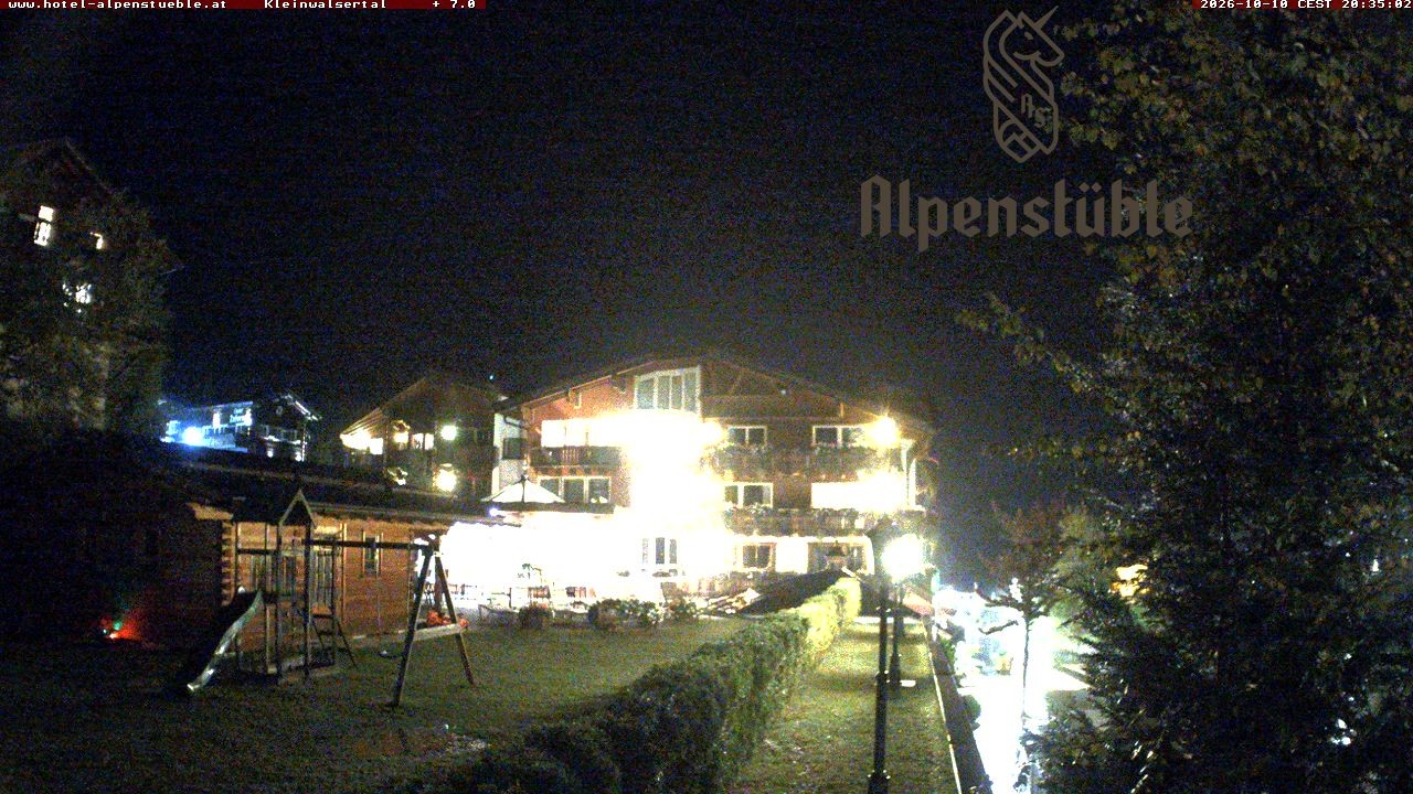 Archived image Webcam Hotel "Alpenstueble"