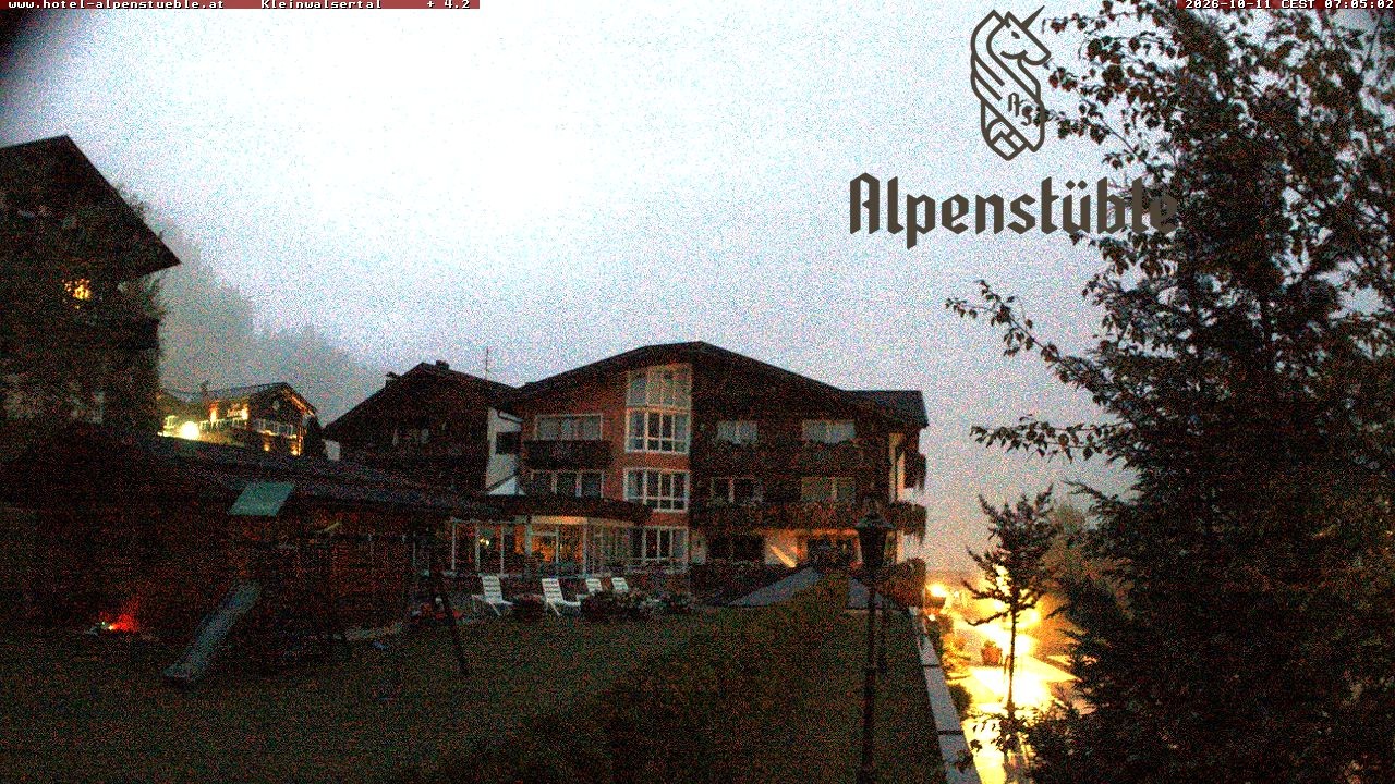 Archived image Webcam Hotel "Alpenstueble"
