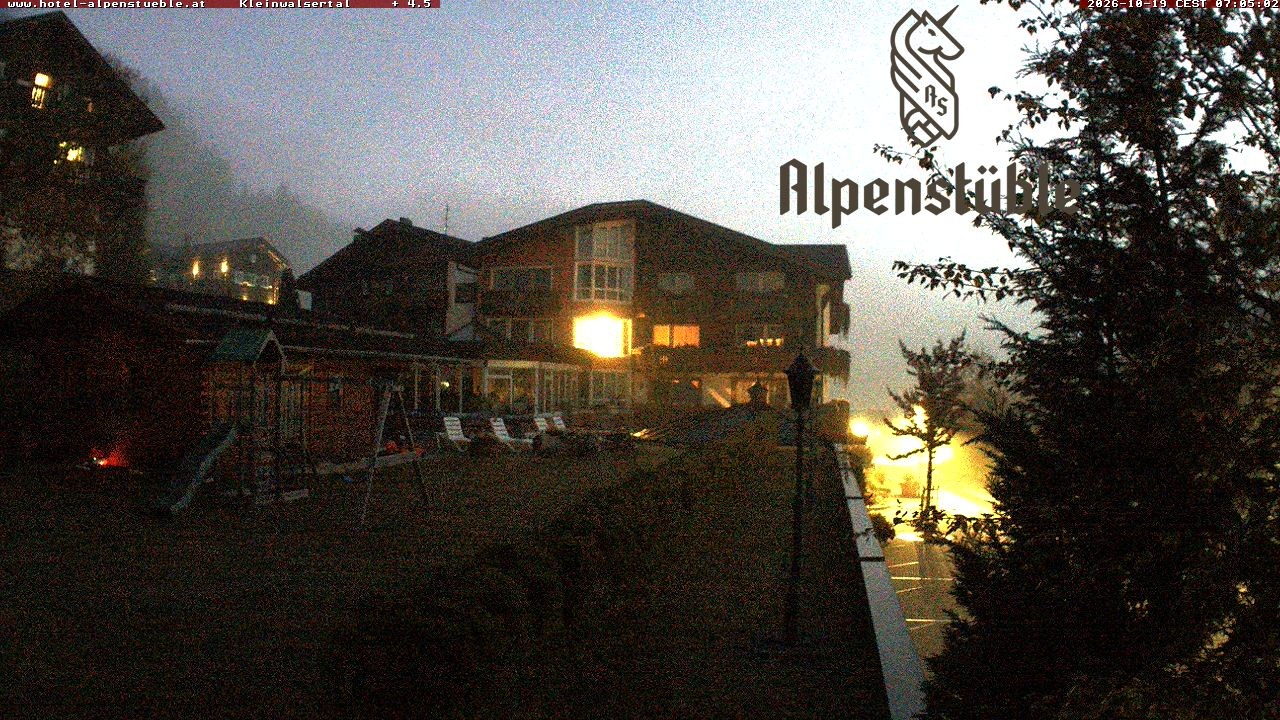 Archived image Webcam Hotel "Alpenstueble"