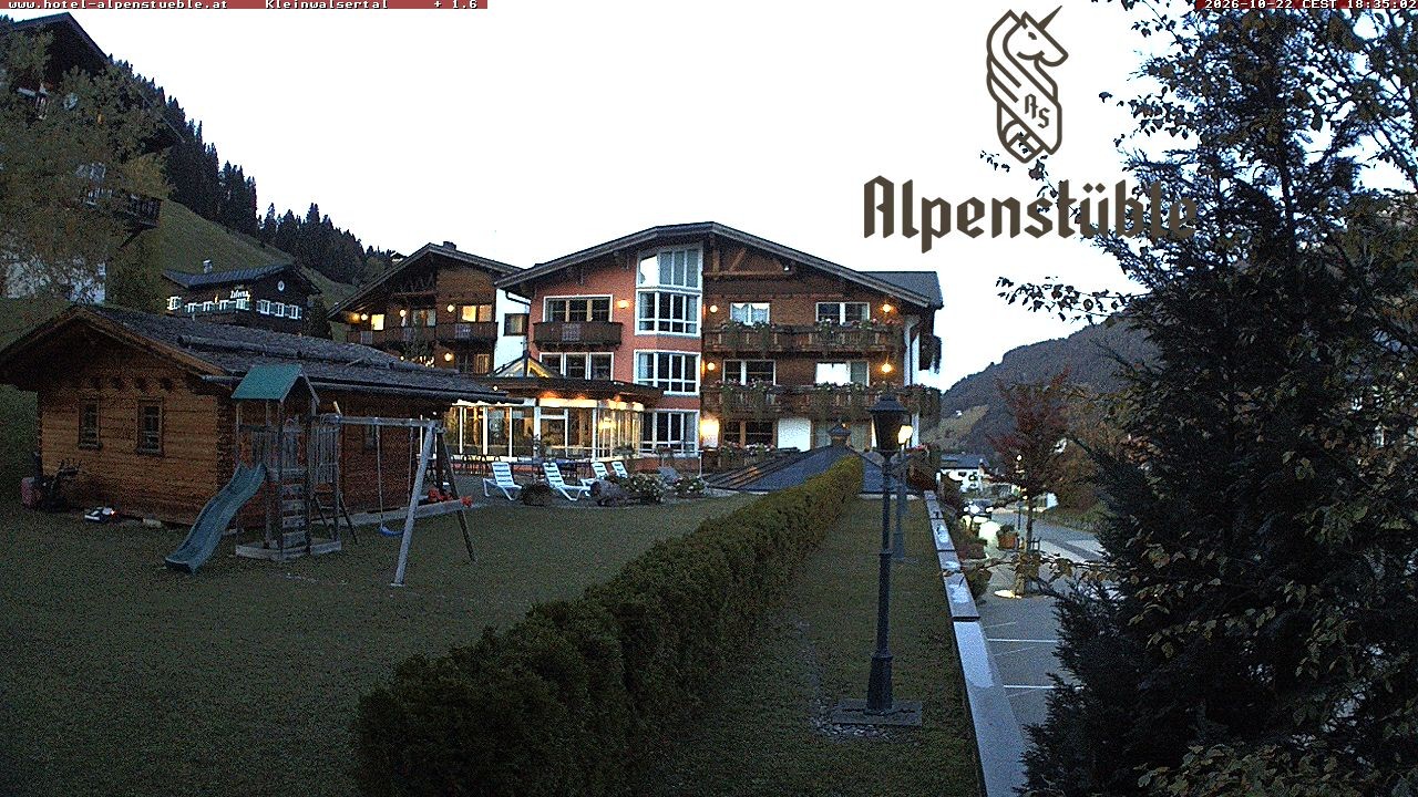 Archived image Webcam Hotel "Alpenstueble"