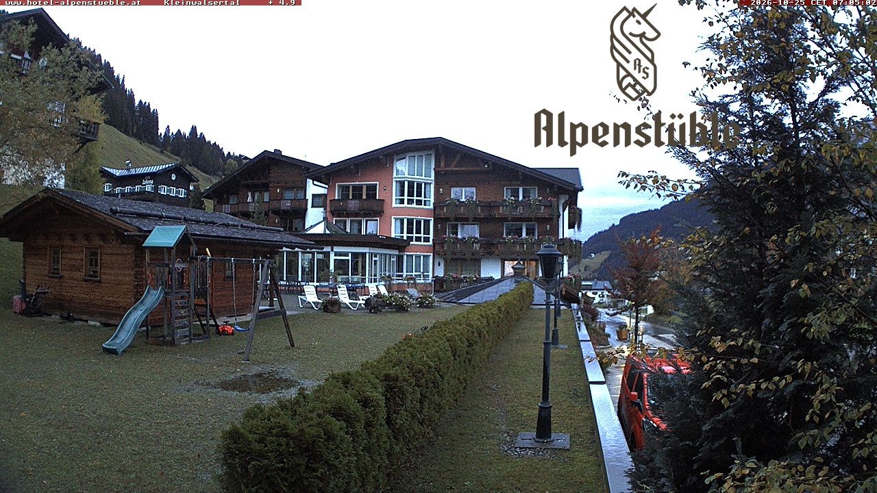 Archived image Webcam Hotel "Alpenstueble"