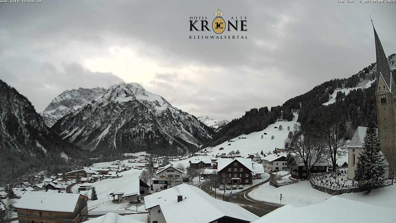 Archived image Webcam Mittelberg - Hotel "Alte Krone"