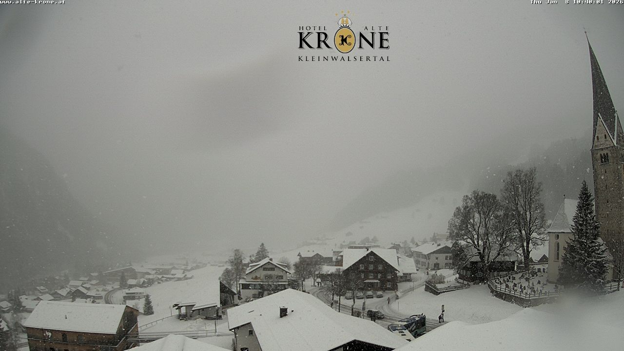 Archived image Webcam Mittelberg - Hotel "Alte Krone"