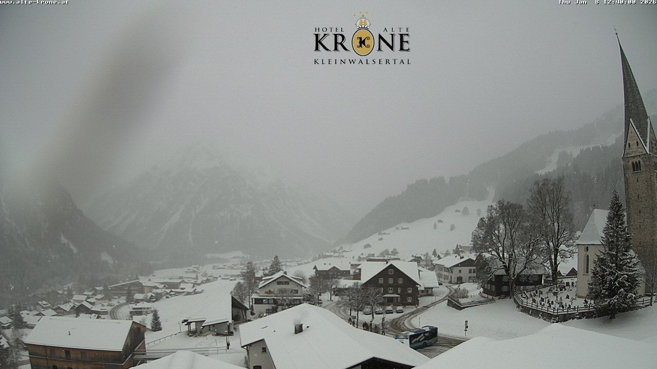 Archived image Webcam Mittelberg - Hotel "Alte Krone"