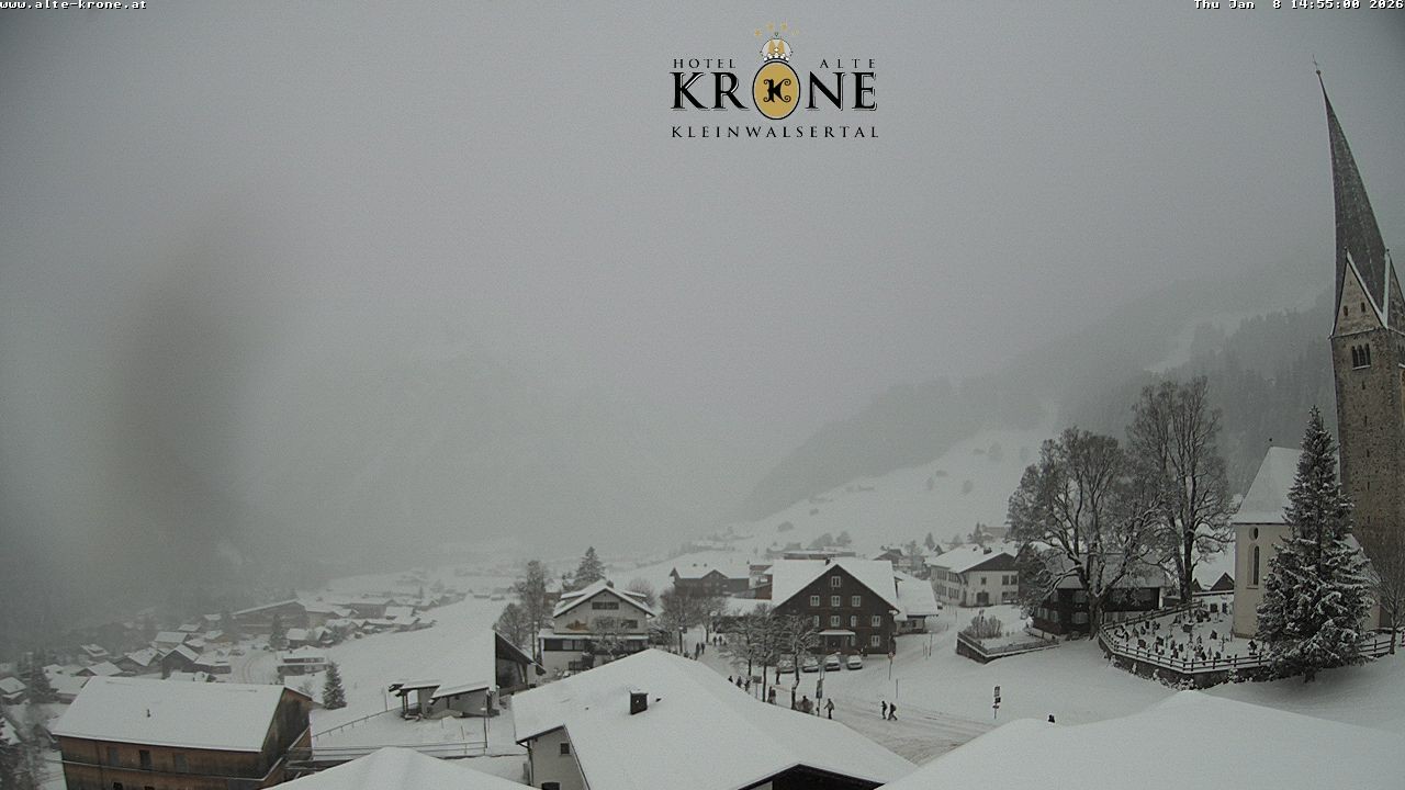 Archived image Webcam Mittelberg - Hotel "Alte Krone"