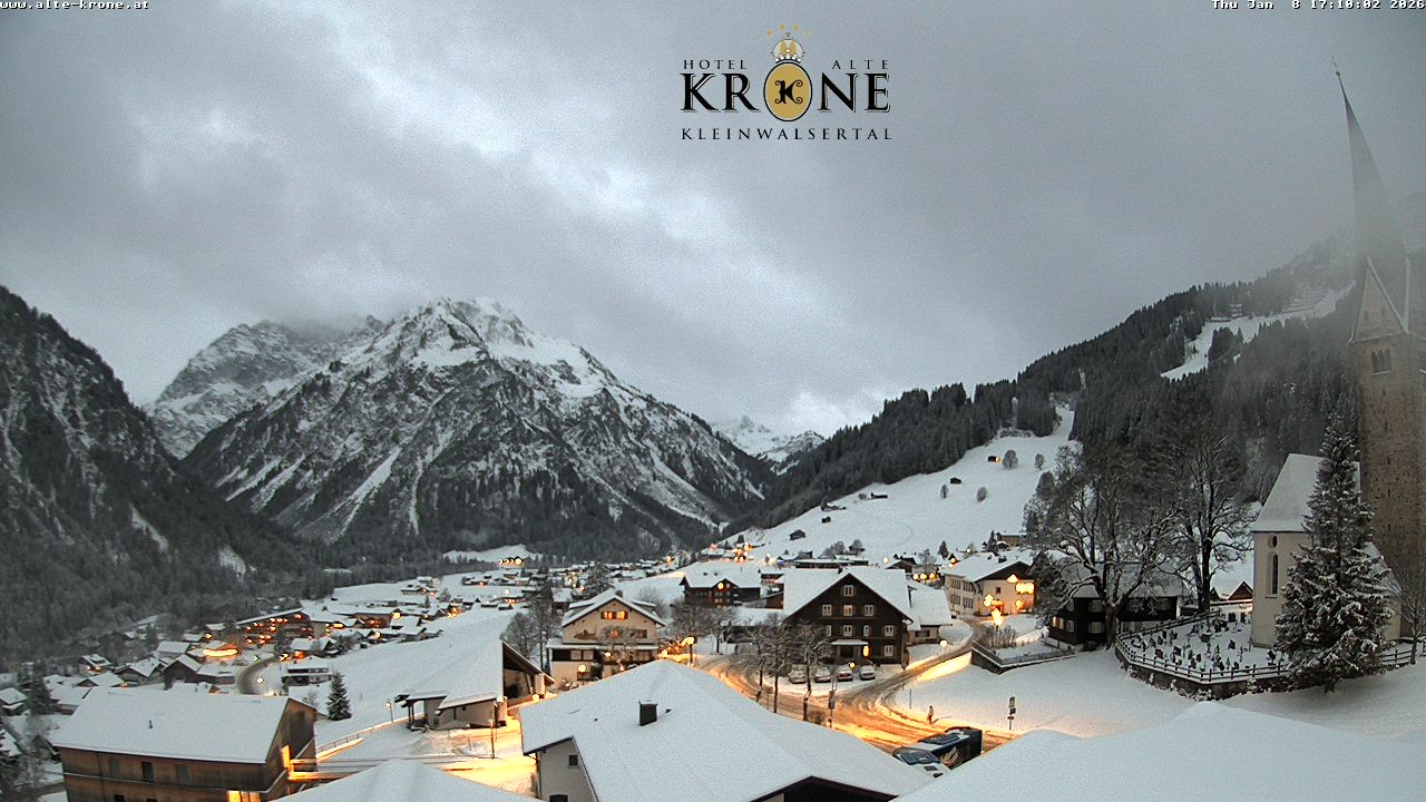 Archived image Webcam Mittelberg - Hotel "Alte Krone"