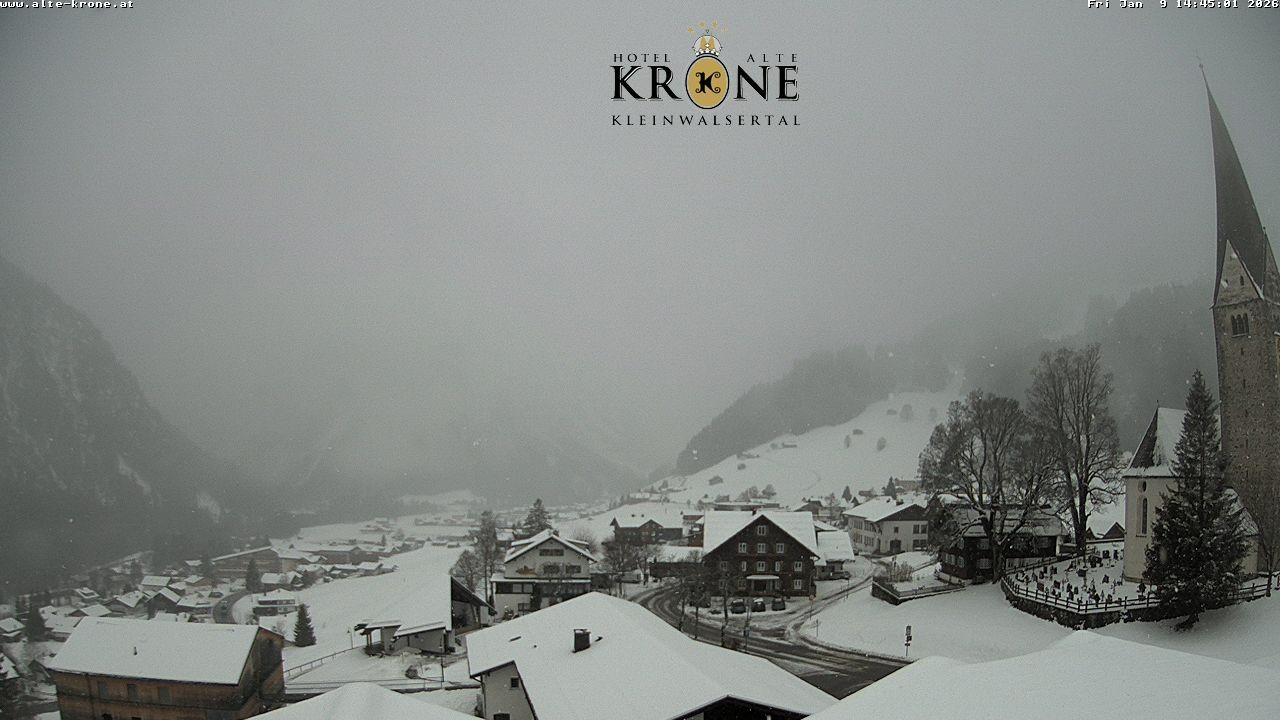 Archived image Webcam Mittelberg - Hotel "Alte Krone"