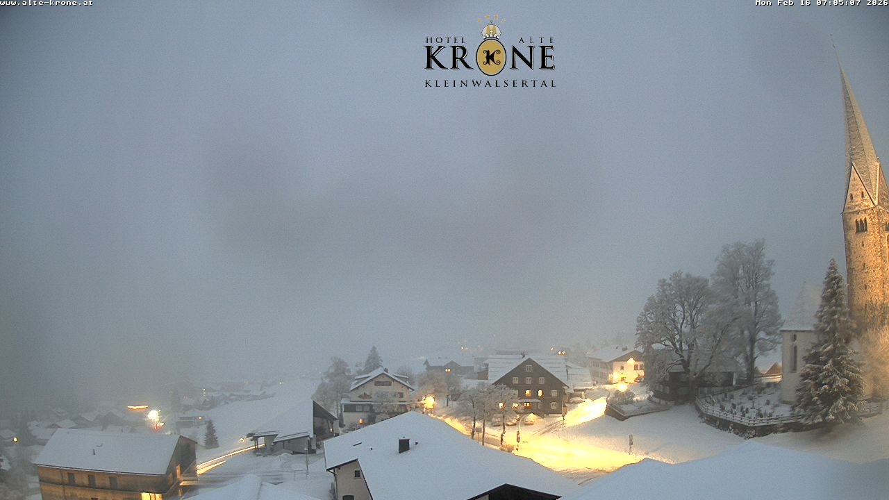 Archived image Webcam Mittelberg - Hotel "Alte Krone"