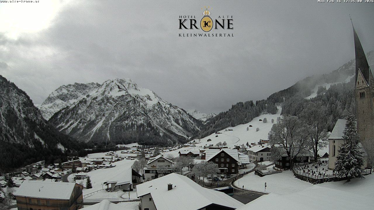 Archived image Webcam Mittelberg - Hotel "Alte Krone"