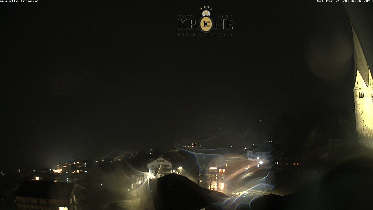 Archived image Webcam Mittelberg - Hotel "Alte Krone"