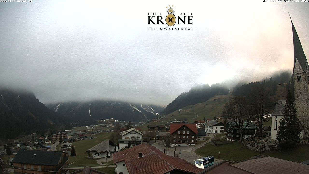 Archived image Webcam Mittelberg - Hotel "Alte Krone"