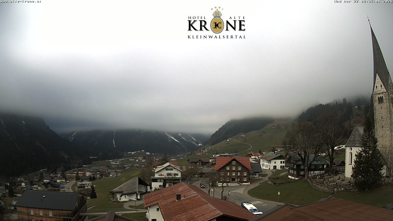 Archived image Webcam Mittelberg - Hotel "Alte Krone"