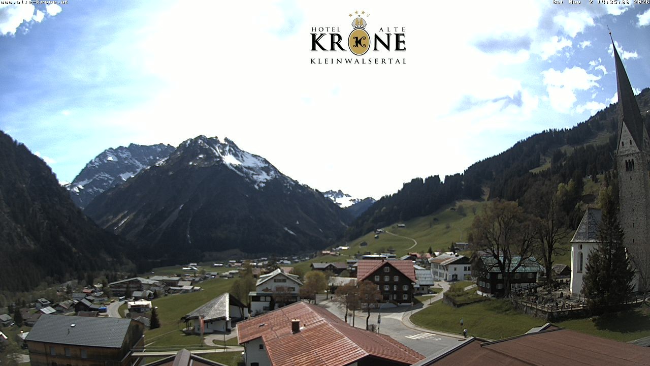Archived image Webcam Mittelberg - Hotel "Alte Krone"