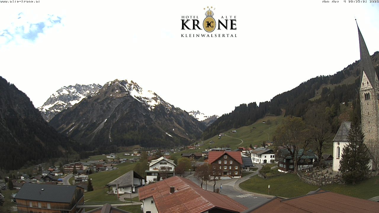 Archived image Webcam Mittelberg - Hotel "Alte Krone"