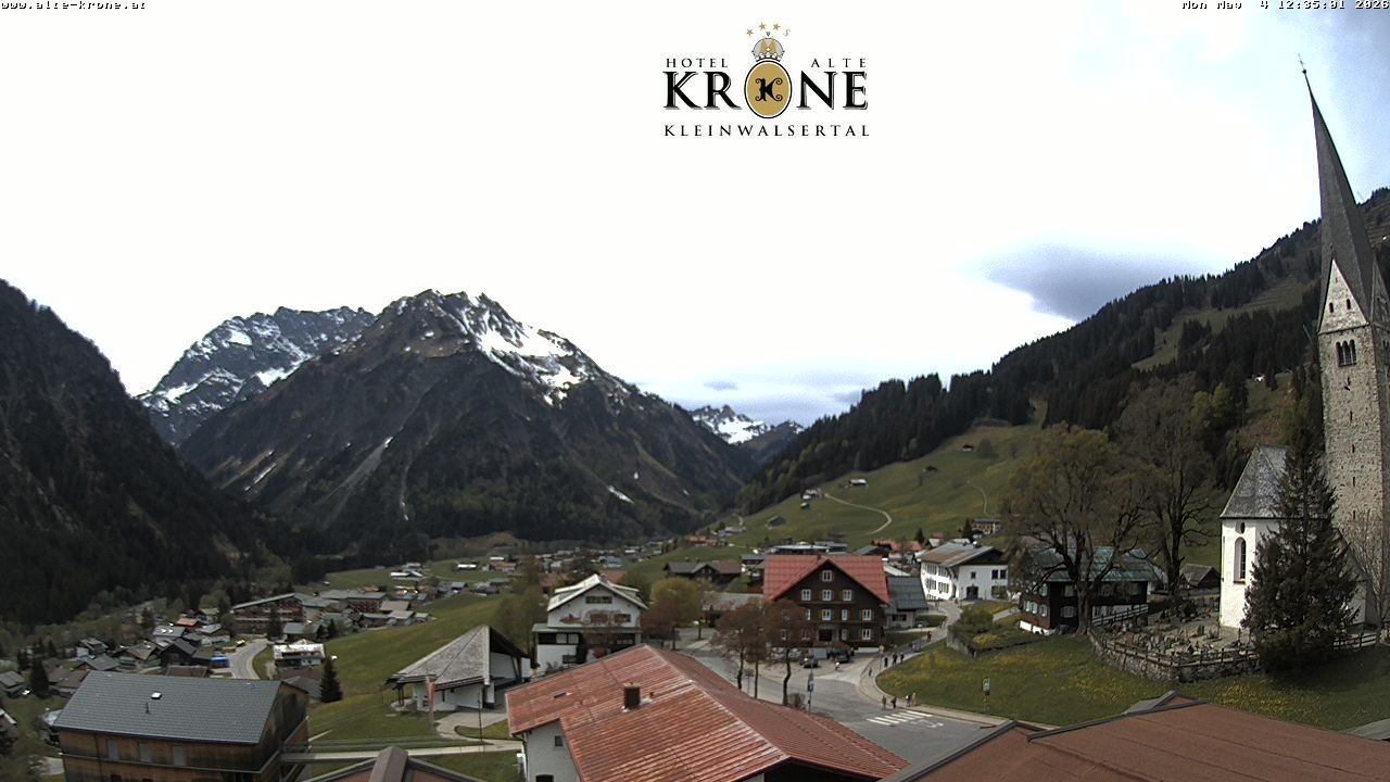 Archived image Webcam Mittelberg - Hotel "Alte Krone"