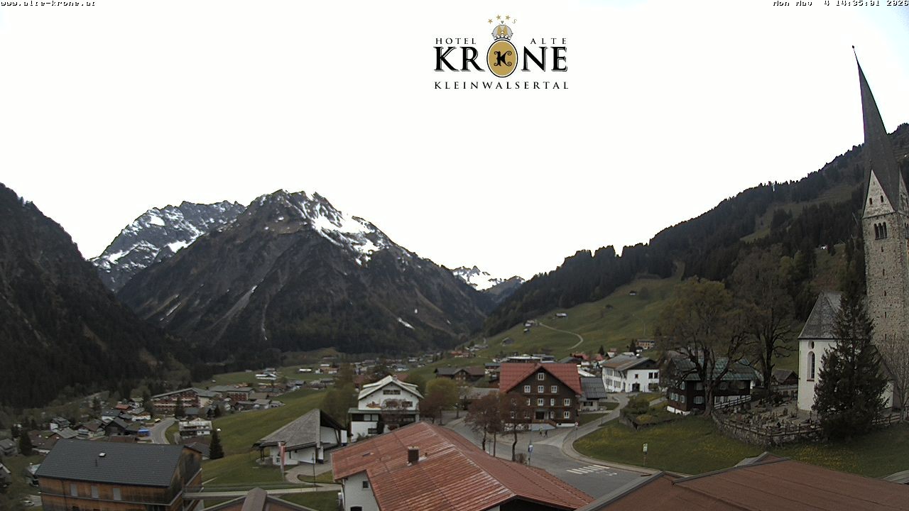 Archived image Webcam Mittelberg - Hotel "Alte Krone"