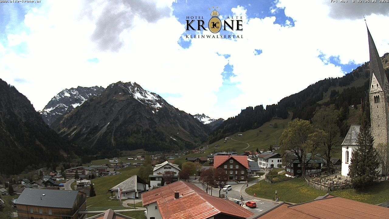 Archived image Webcam Mittelberg - Hotel "Alte Krone"
