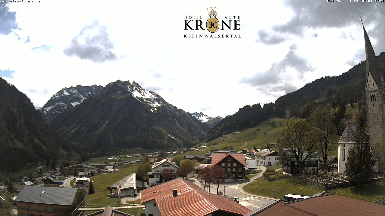 Archived image Webcam Mittelberg - Hotel "Alte Krone"