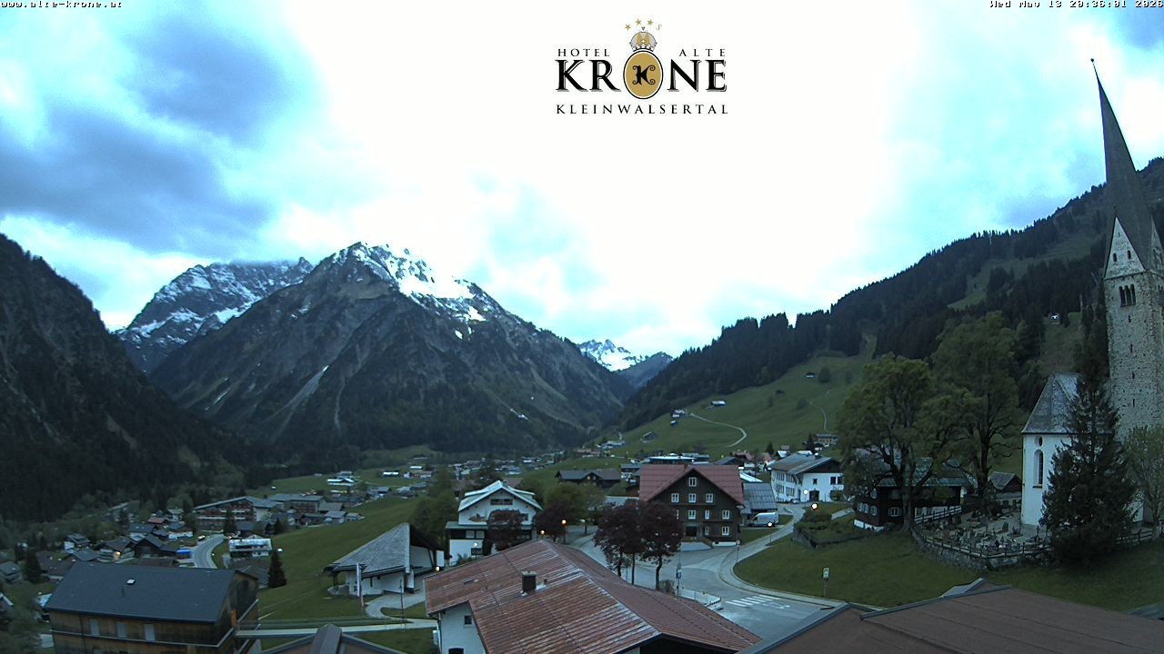 Archived image Webcam Mittelberg - Hotel "Alte Krone"