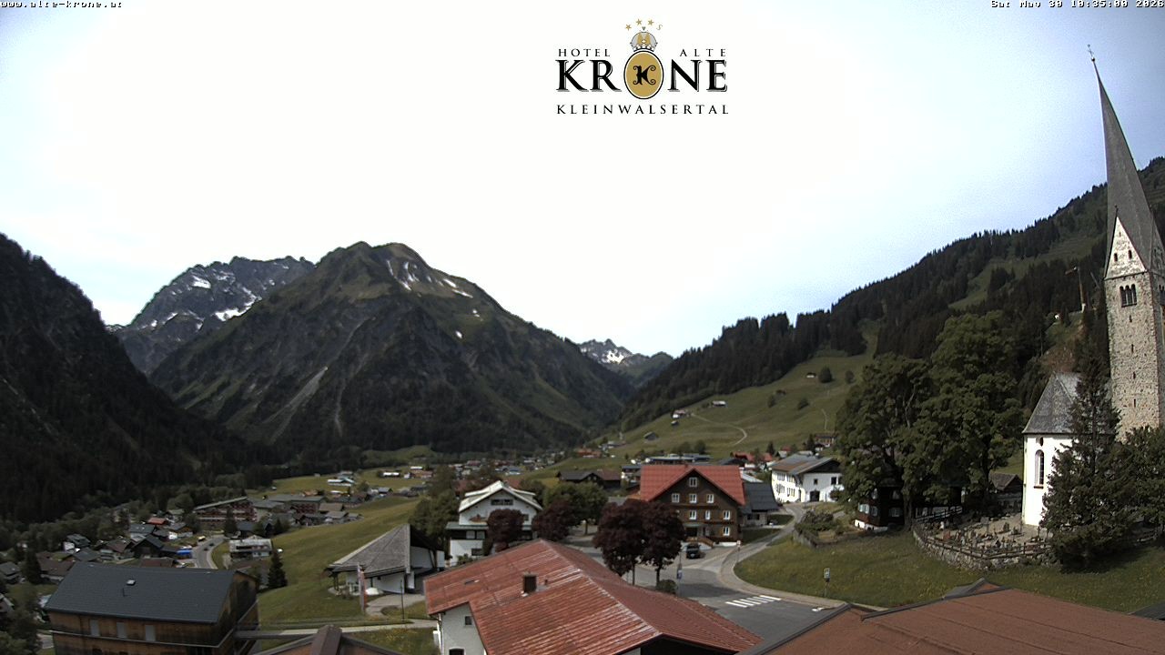 Archived image Webcam Mittelberg - Hotel "Alte Krone"