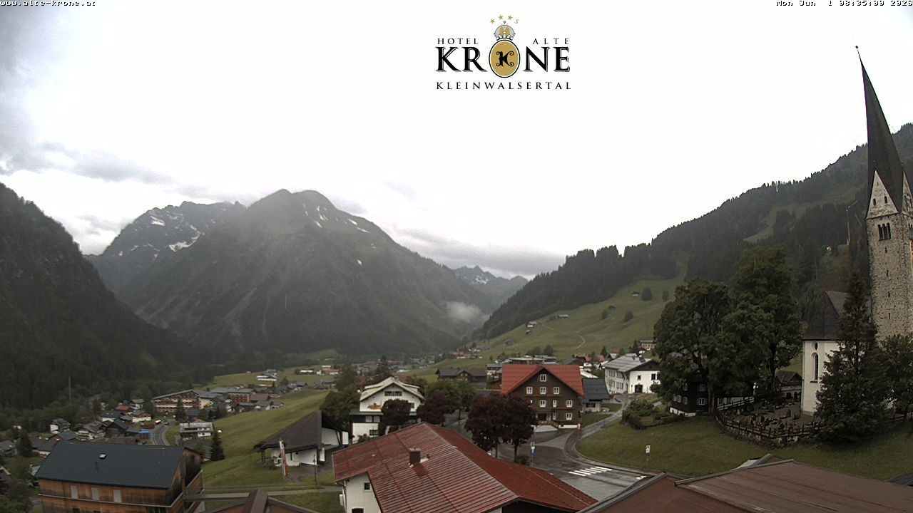 Archived image Webcam Mittelberg - Hotel "Alte Krone"