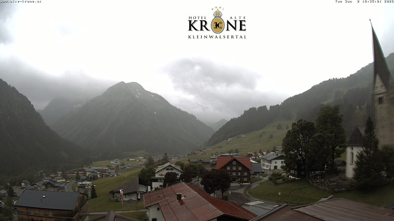 Archived image Webcam Mittelberg - Hotel "Alte Krone"
