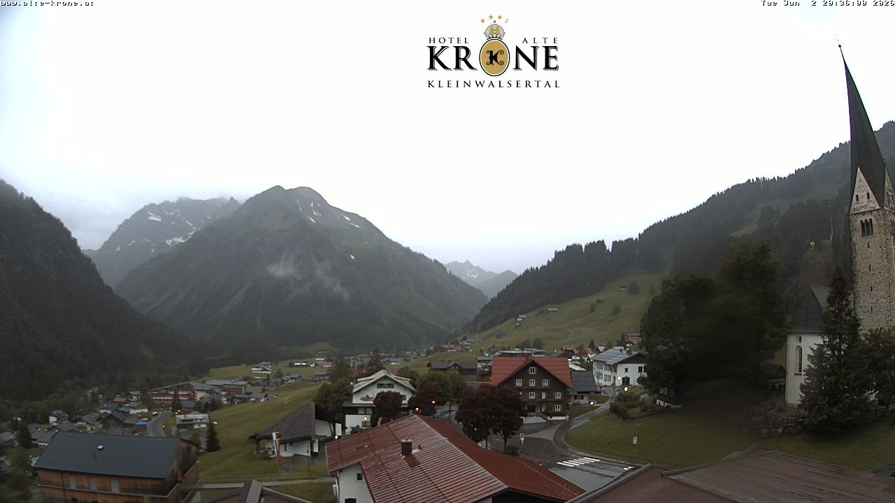 Archived image Webcam Mittelberg - Hotel "Alte Krone"