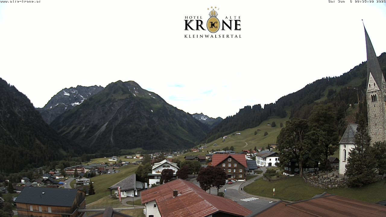 Archived image Webcam Mittelberg - Hotel "Alte Krone"