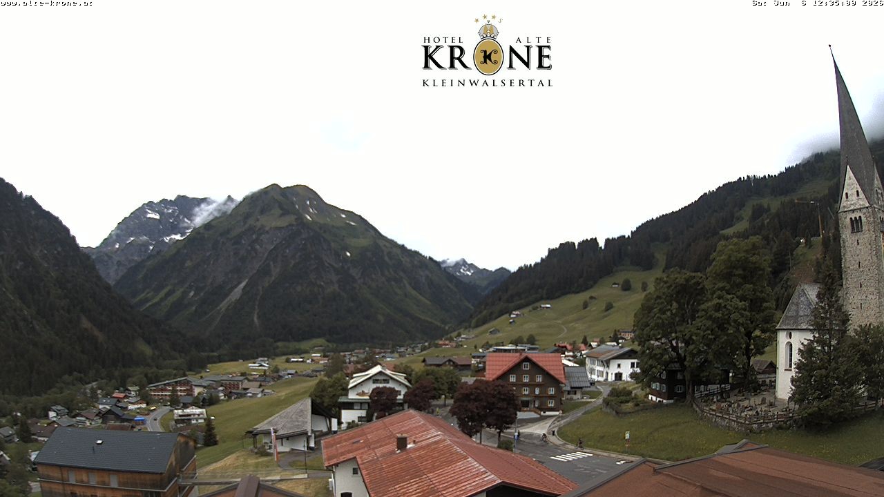 Archived image Webcam Mittelberg - Hotel "Alte Krone"